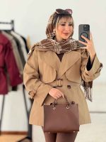 بارانی پشت ژیله آیسو کد 7627 - تصویر 17