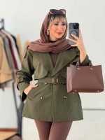 بارانی پشت ژیله آیسو کد 7627 - تصویر 2