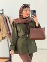 بارانی پشت ژیله آیسو کد 7627 - تصویر 15