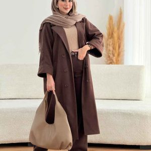 پالتو بلند شش دکمه کاترینا کد 7594
