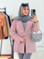 مانتو جین رنگی چهار جیب کد 6335 - تصویر 2