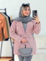 مانتو جین رنگی چهار جیب کد 6335 - تصویر 9