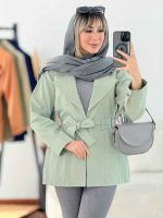 مانتو جین رنگی چهار جیب کد 6335 - تصویر 6