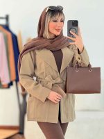 مانتو جین رنگی چهار جیب کد 6335 - تصویر 20