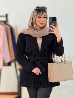 مانتو جین رنگی چهار جیب کد 6335 - تصویر 5