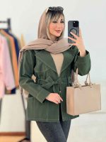 مانتو جین رنگی چهار جیب کد 6335 - تصویر 7
