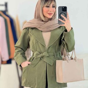 مانتو جین رنگی چهار جیب کد 6335