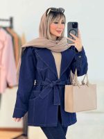 مانتو جین رنگی چهار جیب کد 6335 - تصویر 30