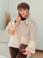 پالتو ترکیبی یقه سگک کد7629 - تصویر 14