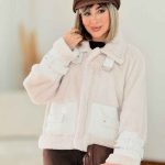 پالتو ترکیبی یقه سگک کد7629