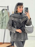 مانتو جین رنگی جیب پیله کد 6351 - تصویر 2