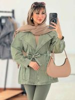 مانتو جین رنگی جیب پیله کد 6351 - تصویر 12