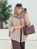 مانتو پشت پیله نیلوفر کد 7713 - تصویر 2