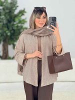 مانتو پشت پیله نیلوفر کد 7713 - تصویر 8