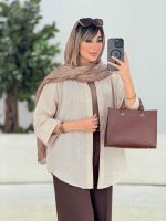 مانتو پشت پیله نیلوفر کد 7713 - تصویر 6