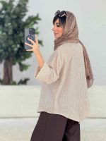 مانتو پشت پیله نیلوفر کد 7713 - تصویر 15