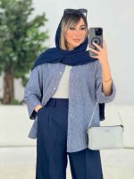 مانتو پشت پیله نیلوفر کد 7713 - تصویر 10