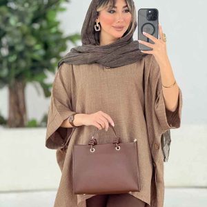 مانتو پانچ بغل سه دکمه کد 7670
