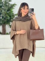 مانتو پانچ بغل سه دکمه کد 7670 - تصویر 7