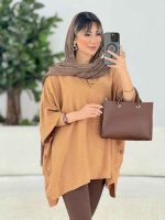 مانتو پانچ بغل سه دکمه کد 7670 - تصویر 8