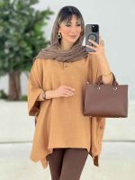 مانتو پانچ بغل سه دکمه کد 7670 - تصویر 14