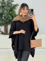 مانتو پانچ بغل سه دکمه کد 7670 - تصویر 12