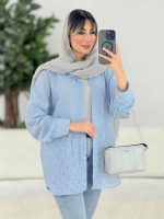 شومیز طرح دار یاسمین کد 7676 - تصویر 6
