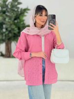 شومیز طرح دار یاسمین کد 7676 - تصویر 3
