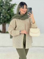 شومیز طرح دار یاسمین کد 7676 - تصویر 12