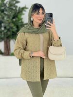 شومیز طرح دار یاسمین کد 7676