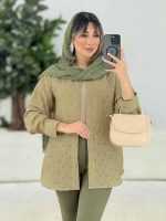 شومیز طرح دار یاسمین کد 7676 - تصویر 13