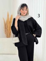 مانتو طرح دار نیلیا کد 7726 - تصویر 6