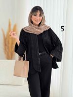 مانتو طرح دار نیلیا کد 7726 - تصویر 17