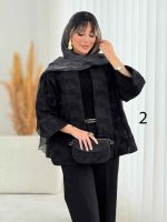 مانتو طرح دار نیلیا کد 7726 - تصویر 10