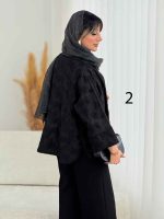 مانتو طرح دار نیلیا کد 7726 - تصویر 12