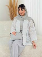مانتو طرح دار نیلیا کد 7726 - تصویر 18