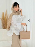مانتو طرح دار نیلیا کد 7726 - تصویر 7
