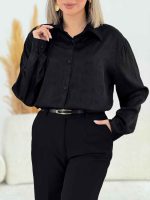 شومیز ساتن نوا کد 7732 - تصویر 3