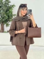 مانتو کتی لینن چهاردکمه کد 7772 - تصویر 15