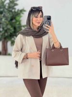 مانتو کتی لینن چهاردکمه کد 7772 - تصویر 14
