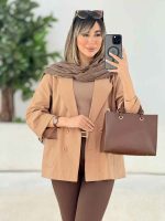 مانتو کتی لینن چهاردکمه کد 7772 - تصویر 4