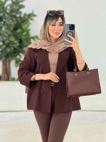 مانتو کتی لینن چهاردکمه کد 7772 - تصویر 21
