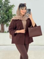 مانتو کتی لینن چهاردکمه کد 7772 - تصویر 8