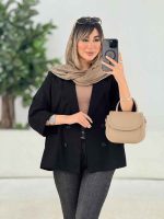 مانتو کتی لینن چهاردکمه کد 7772 - تصویر 11