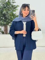 مانتو آستین پیله الهام کد 7763 - تصویر 8