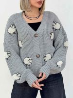 ژاکت طرح دار ساغر کد 7604 - تصویر 14