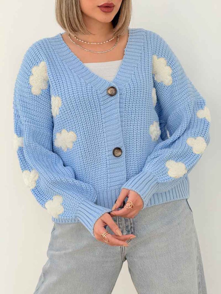 ژاکت طرح ابر کد 7602