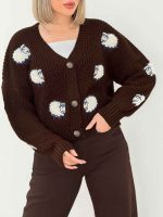 ژاکت طرح دار ساغر کد 7604 - تصویر 20