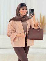 مانتو کتی آستین کش چهاردکمه کد 6738 - تصویر 25
