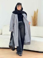 پالتو بلند آستین پاگن نهال کد 7634 - تصویر 21